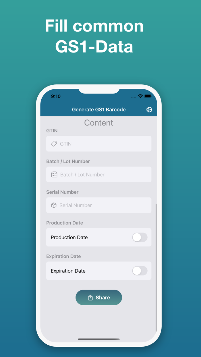 Smart GS1 Barcode Generator