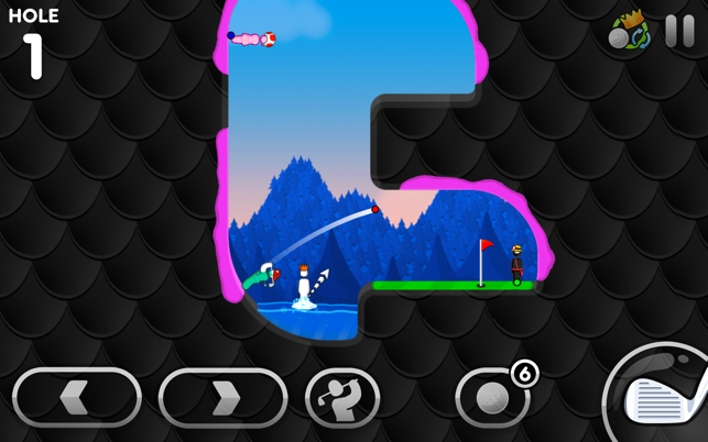 ‎Super Stickman Golf 3+ Screenshot