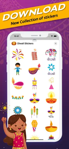 Game screenshot Happy Diwali Stickers apk