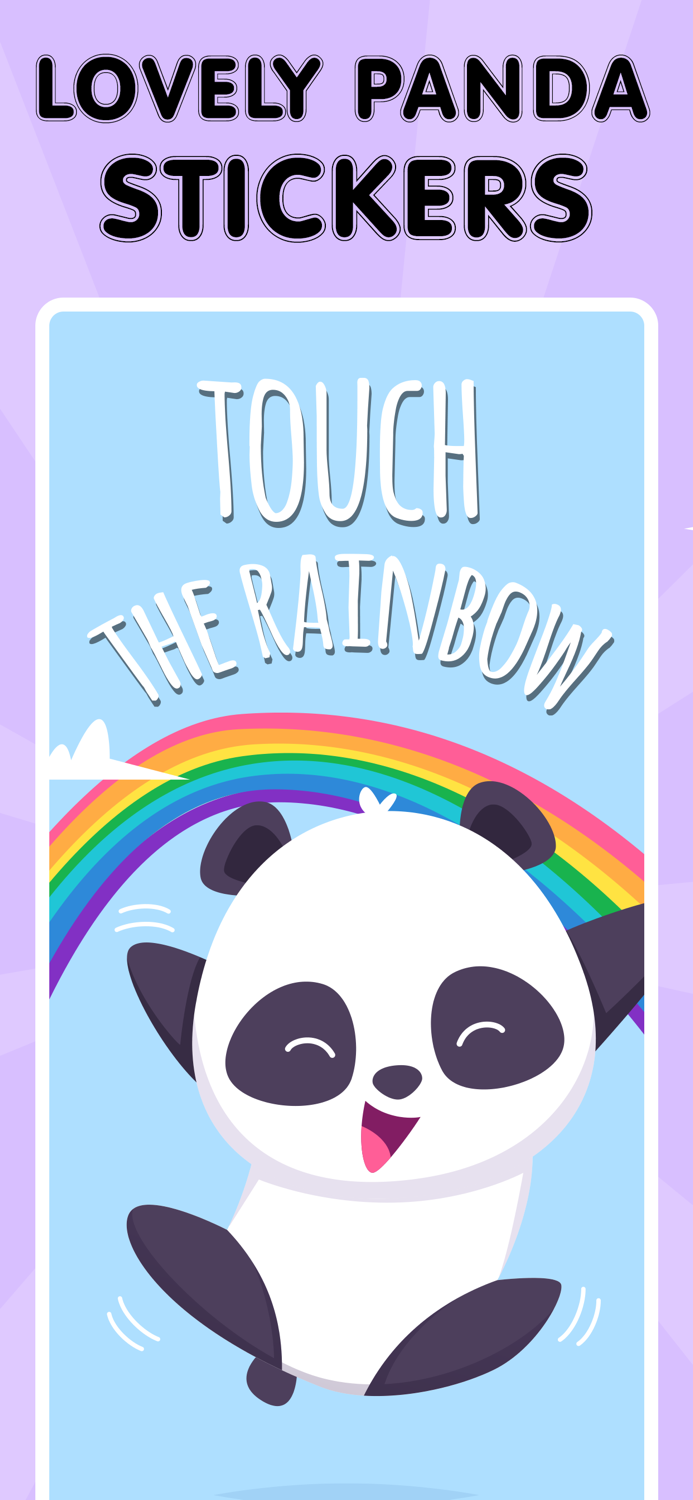 Lovely Panda Stickers  Emojis