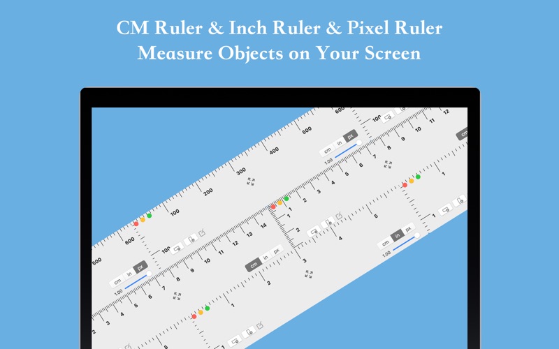 6 inch ruler on screen