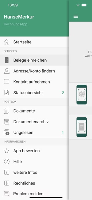 Hansemerkur Rechnungsapp Im App Store