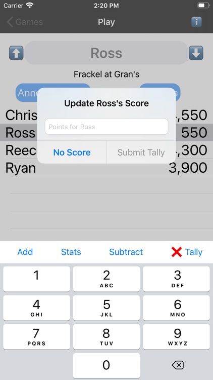 Talking Score Keeper
