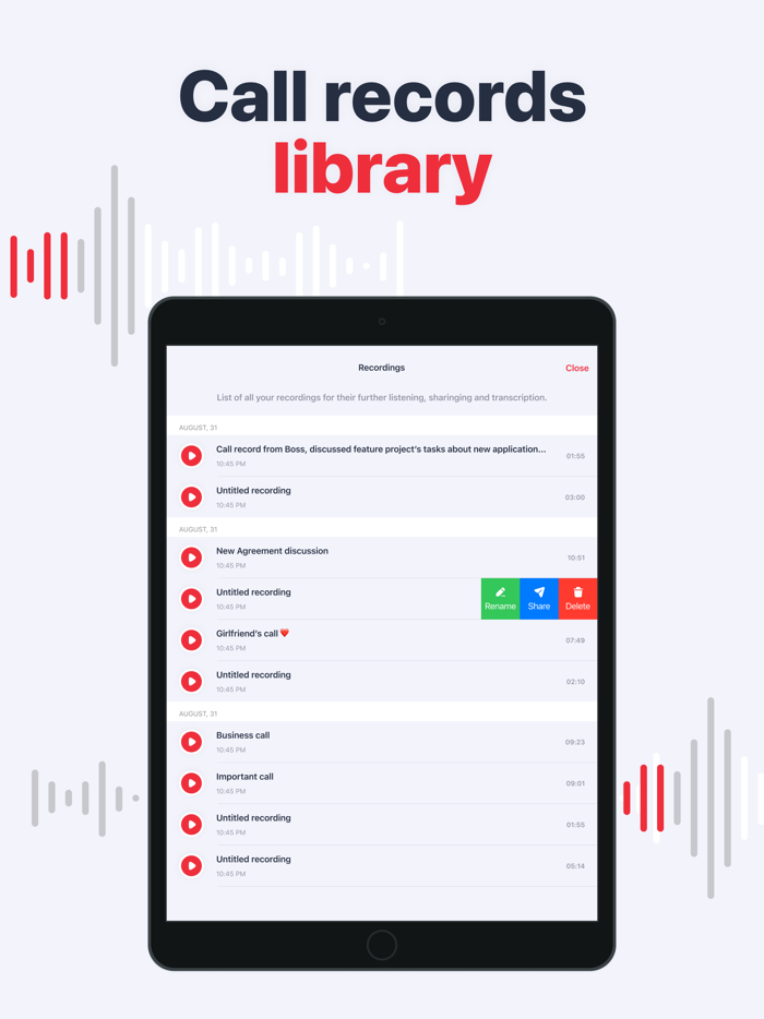 Call Recorder Voice Recording