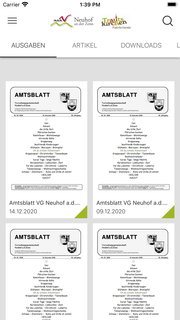 Amtsblatt VG Neuhof a.d.Zenn