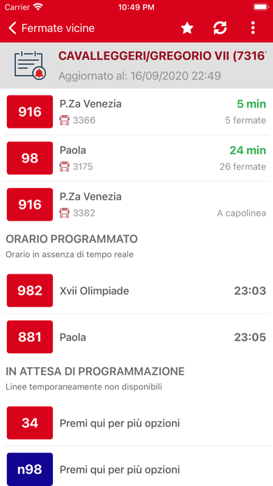 Screenshot of Probus Roma: Orari Atac7