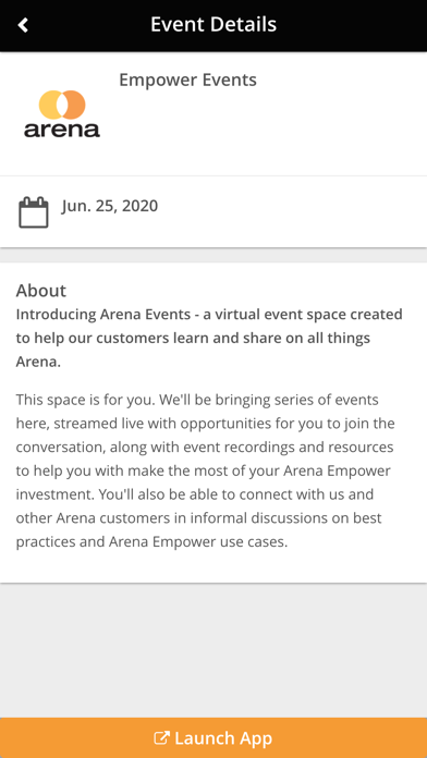 Arena Events screenshot 2