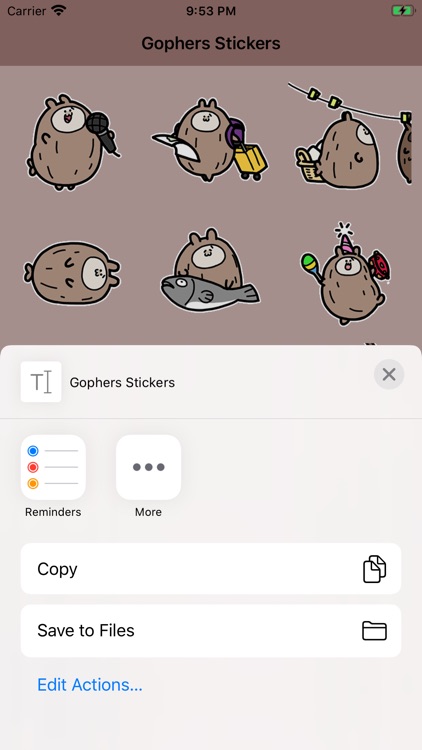 Gophers Stickers