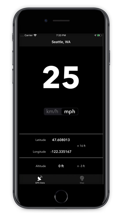GPS Data - Speed & Altitude