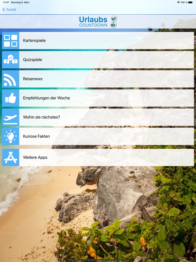 Urlaubs Countdown Im App Store