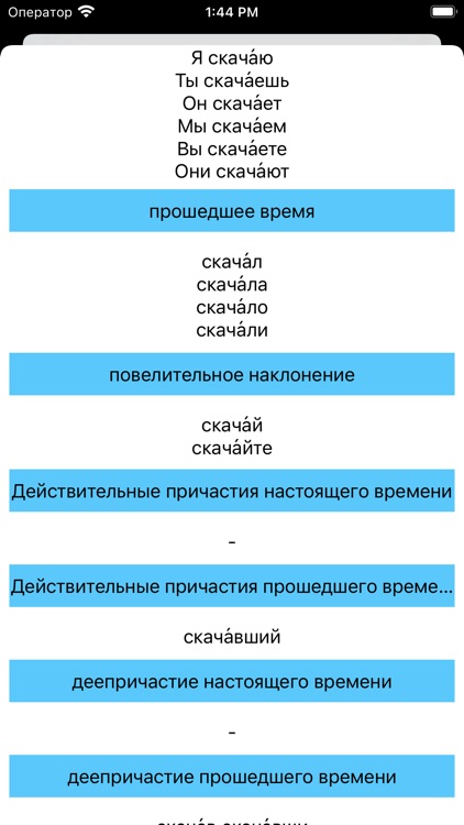 Russian Verbs Conjugations screenshot-3