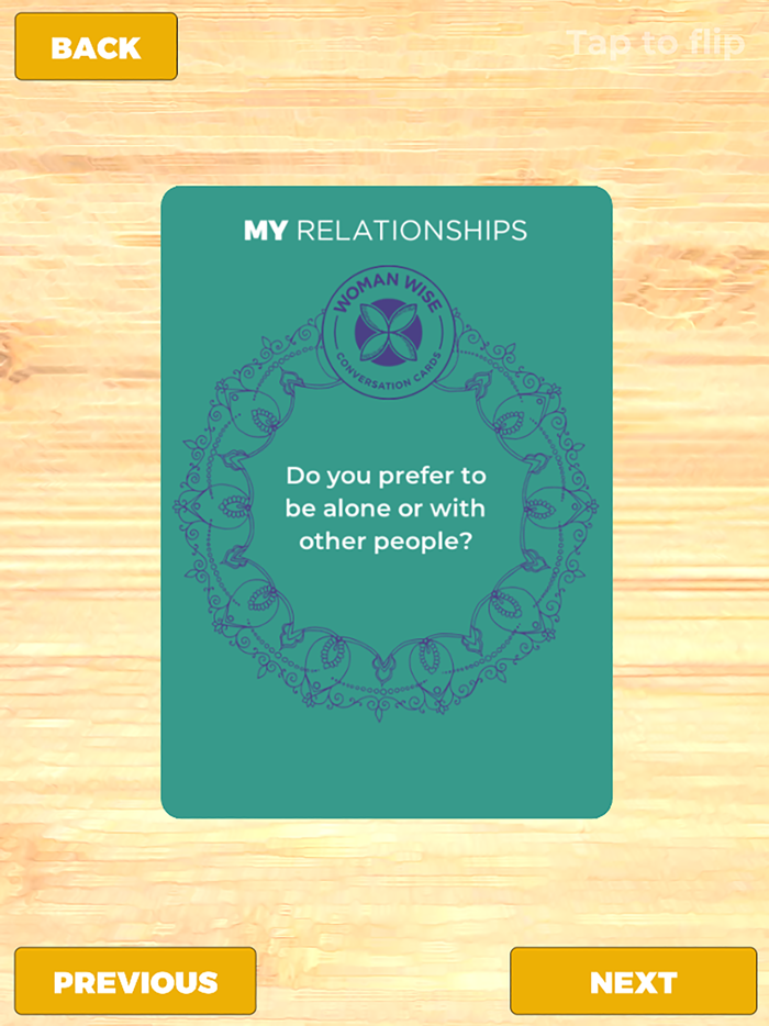 Woman Wise Conversation Cards