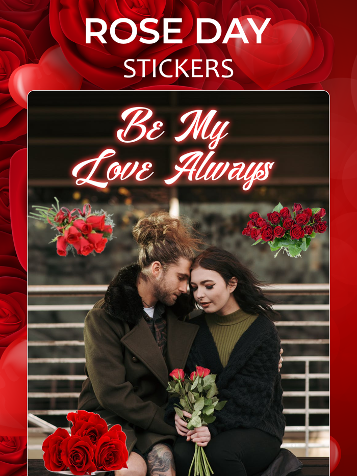 Rose Day Stickers