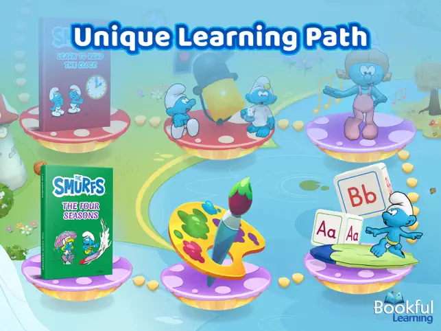 Captura de Pantalla 1 Bookful Learning: Smurfs Time iphone