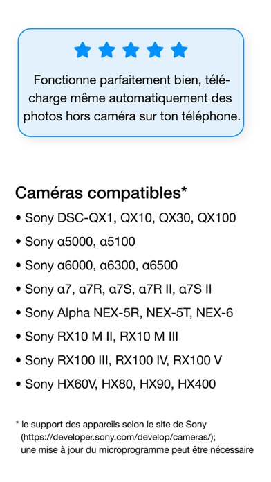 GoCamera pour Sony appareil