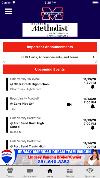 Alvin ISD Athletics screenshot 4