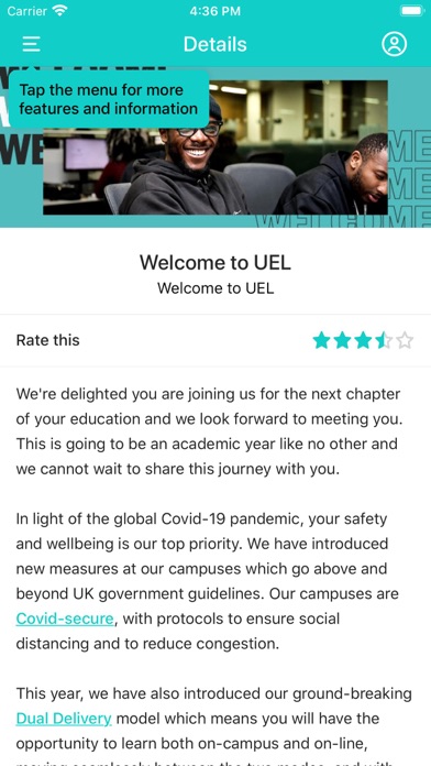 How to cancel & delete Welcome to UEL from iphone & ipad 2