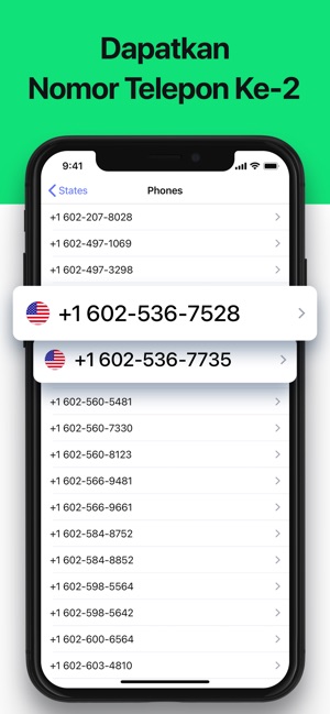 2number Nomor Telepon Kedua Di App Store