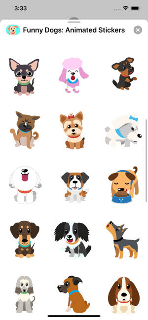 Funny Dogs: Animated Stickers(圖2)-速報App