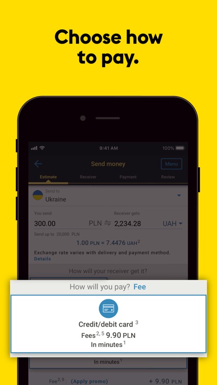 Western Union® Money Transfer screenshot-1