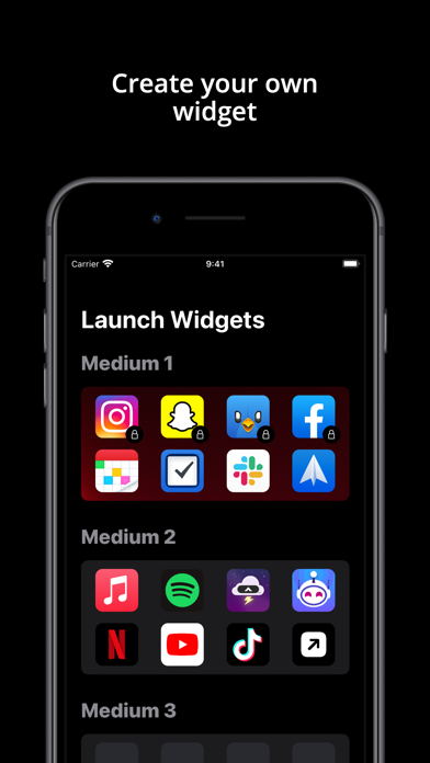 Launch Widgets screenshot1