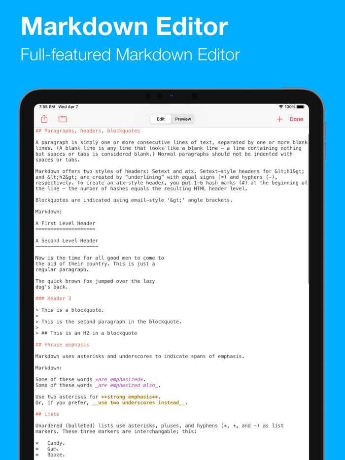 Markdown Text Editor