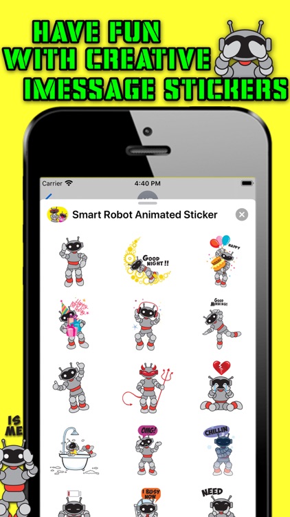 Smart Robot Animated Sticker