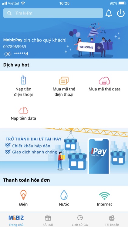 MobizPay - Đa tiện ích screenshot-4