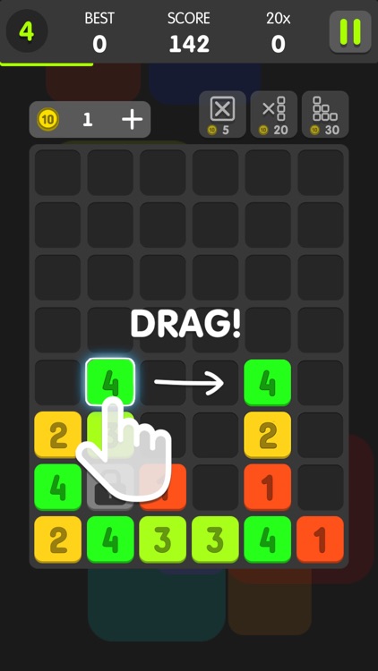 Drag And Merge Puzzle