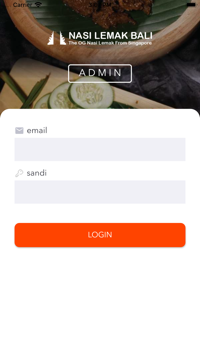 Nasi Lemak Bali Admin