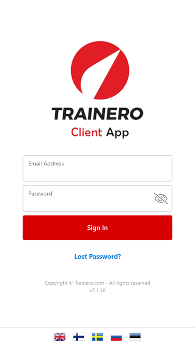 Trainero.com Client App