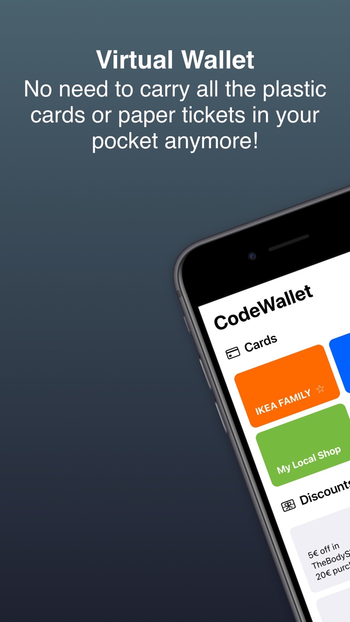 CodeWallet Cards  discounts