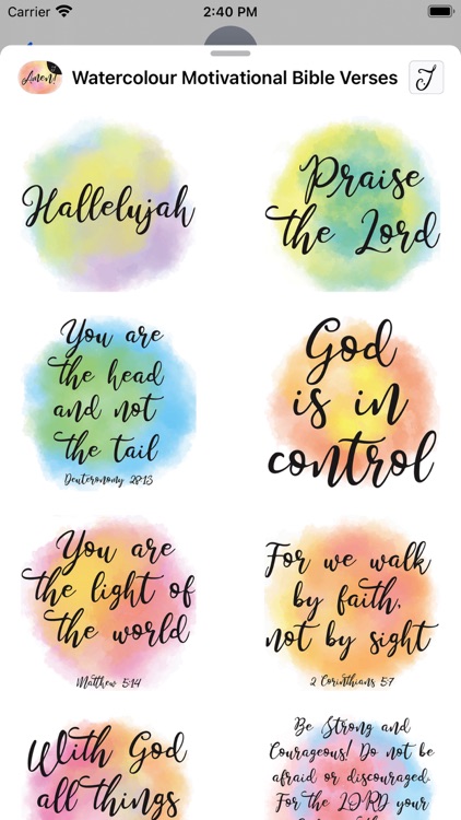 Watercolour Motivational Bible