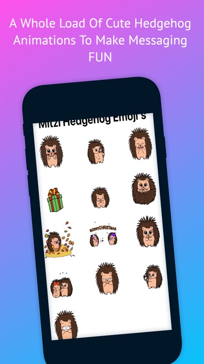 Mitzi Hedgehog Emoji's
