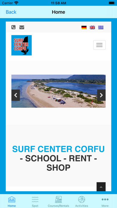 Surf Center Corfu screenshot 2