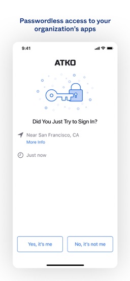 Okta Verify app screenshot