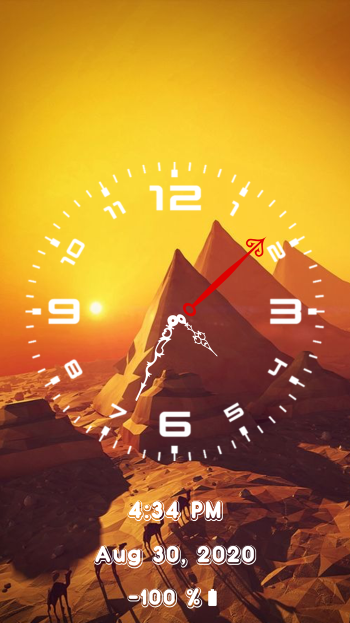 Analog Clock  Stand Face Time