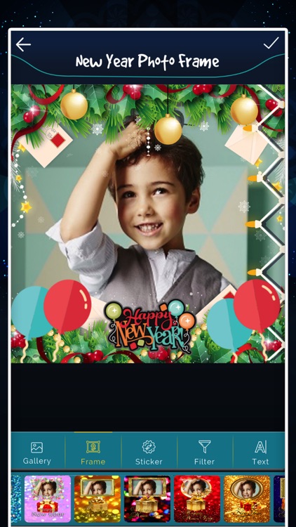 New Year photo Frame - Filter screenshot-4