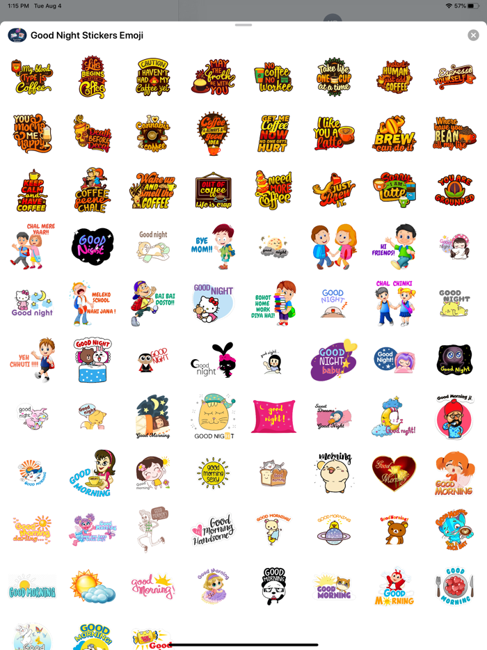 Good Night Stickers Emoji