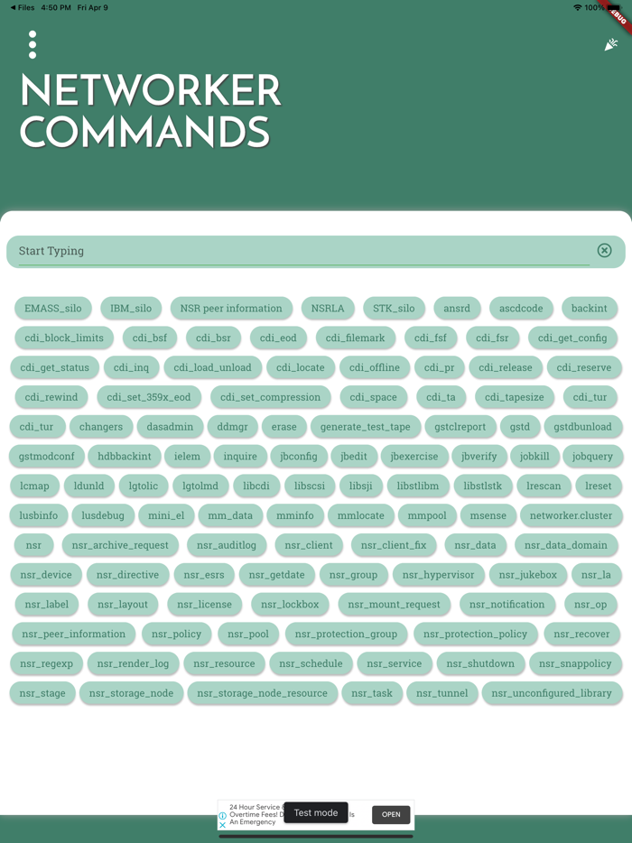 NetWorker Commands
