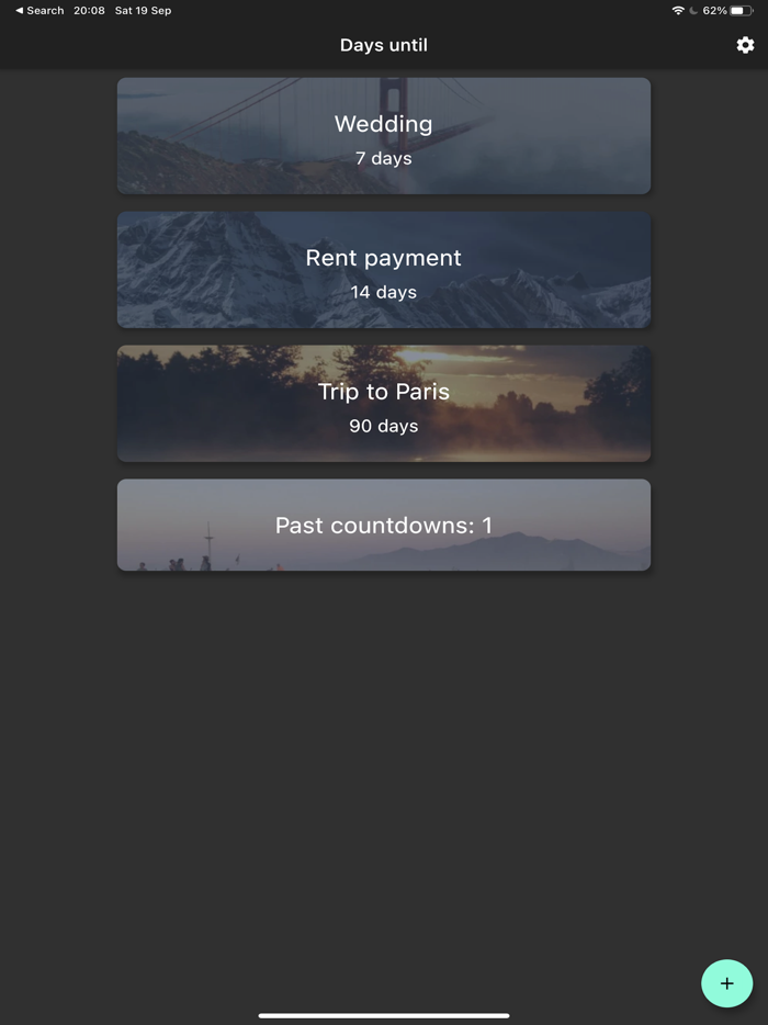 Days until - countdown app
