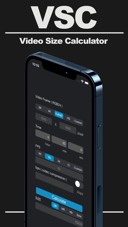 Video Size Calculator