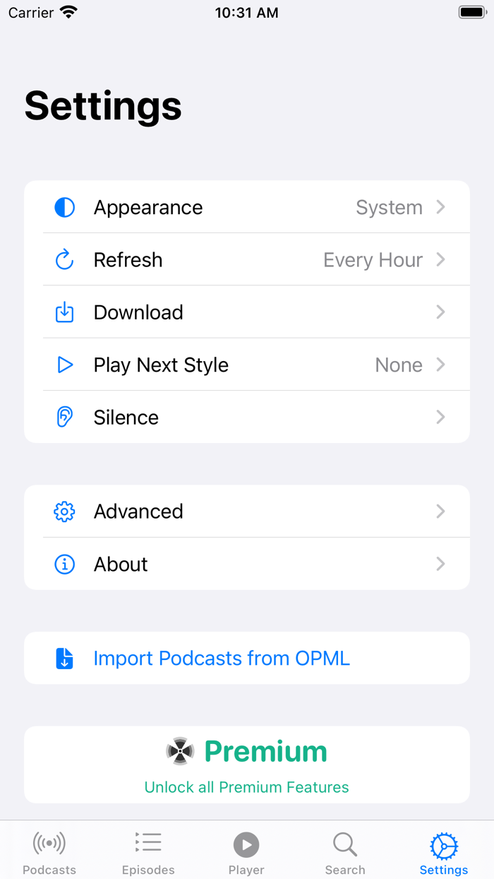 Mame Cast - a Podcast player