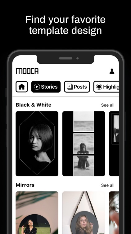 MOOCA: Templates for Instagram