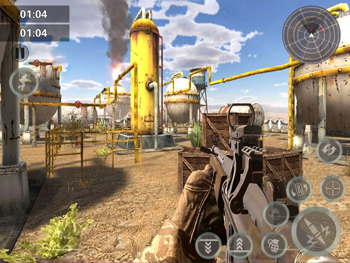 现代枪战模拟战争模拟器射击游戏