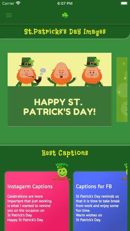 St. Patrick's Day Images Cards