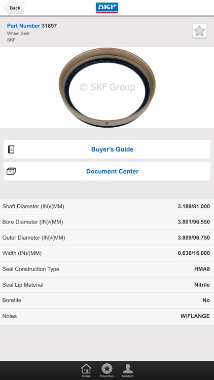 SKF Parts Info