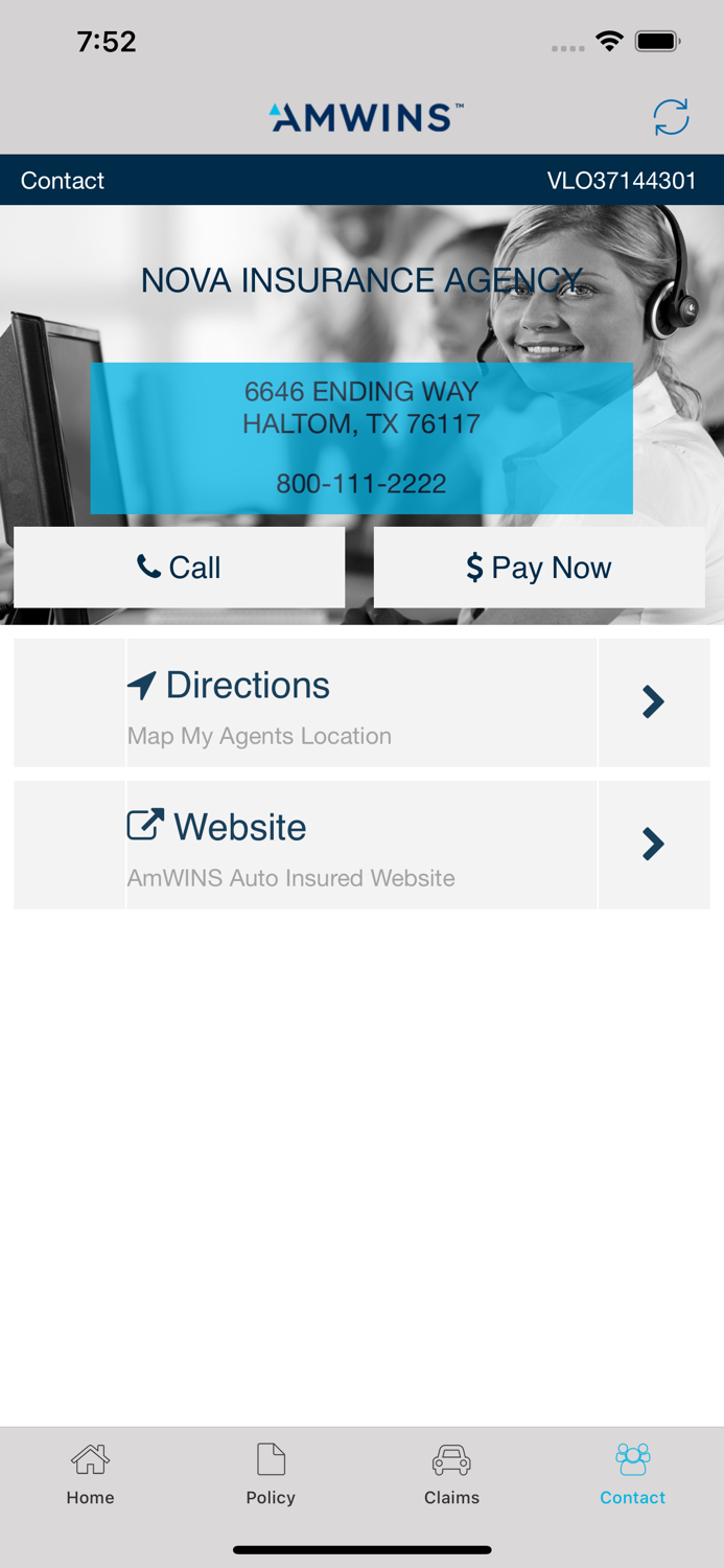 Amwins Auto Policyholder