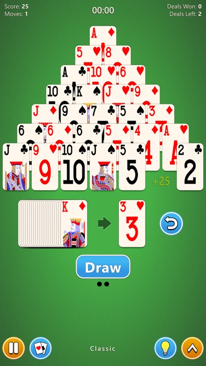 Pyramid Solitaire 4 in 1 Game screenshot-5