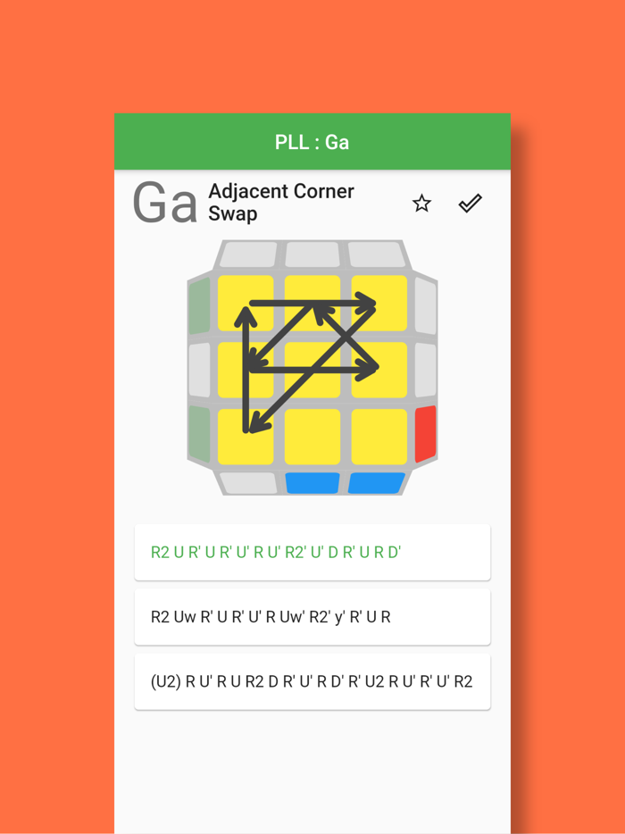 Speed Cube CFOP Memo